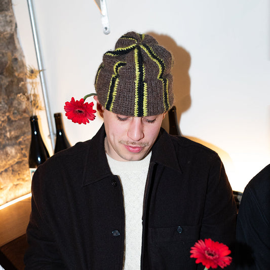 LIME BEANIE.