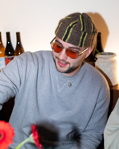 LIME BEANIE.